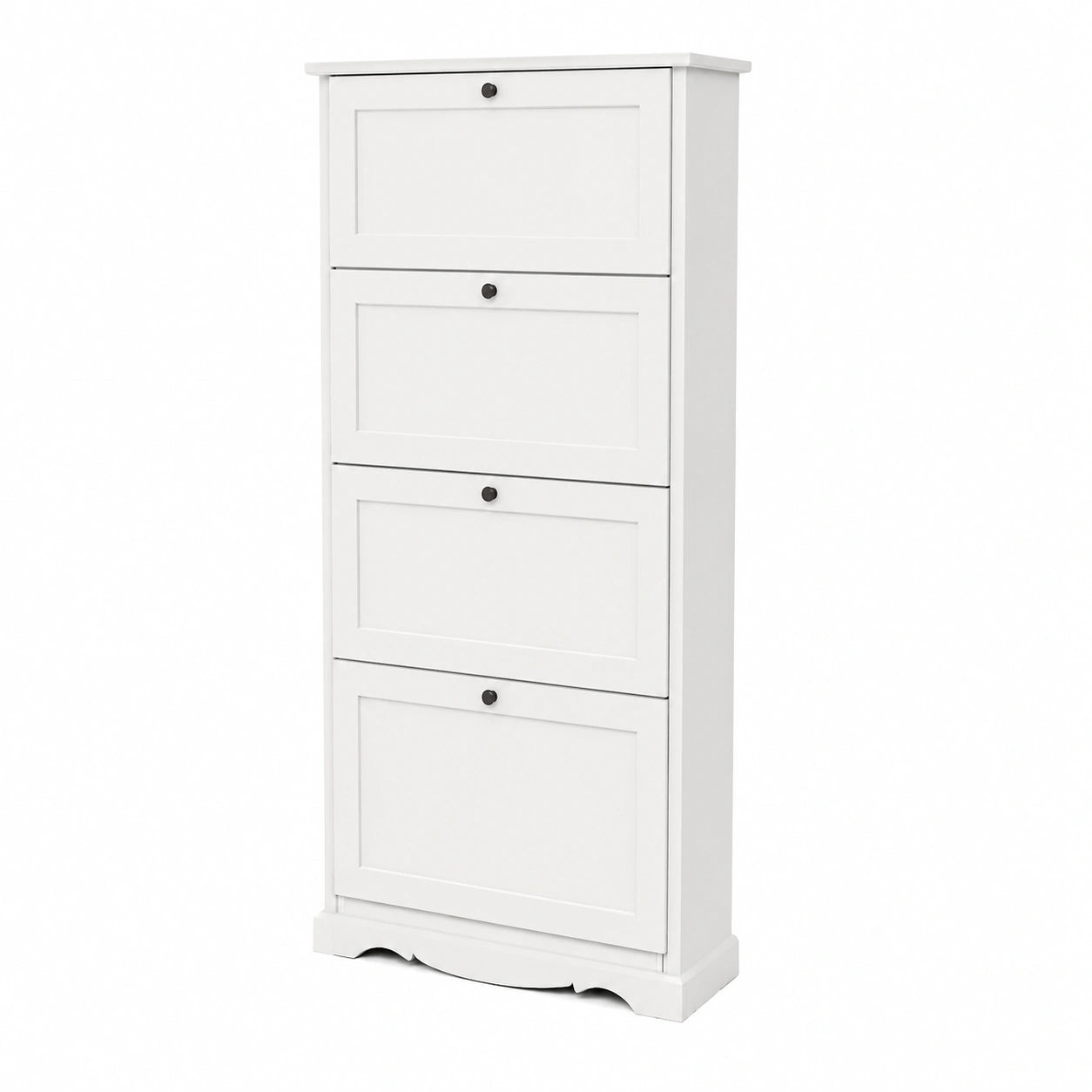 Scarpiera in Legno Stile Classico 5 Ante - Ampio Spazio per Scarpe 79x30x210 cm - Fabbricato in Italia