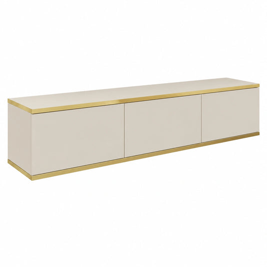 Mobile TV Moderno 175 cm in Oro, Vari Colori per Soggiorno (Beige)