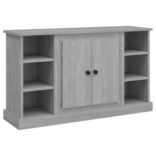Mobile Credenza Moderna Grigio Sonoma 100x35,5x60 cm in Legno Multistrato per Soggiorno e Camera