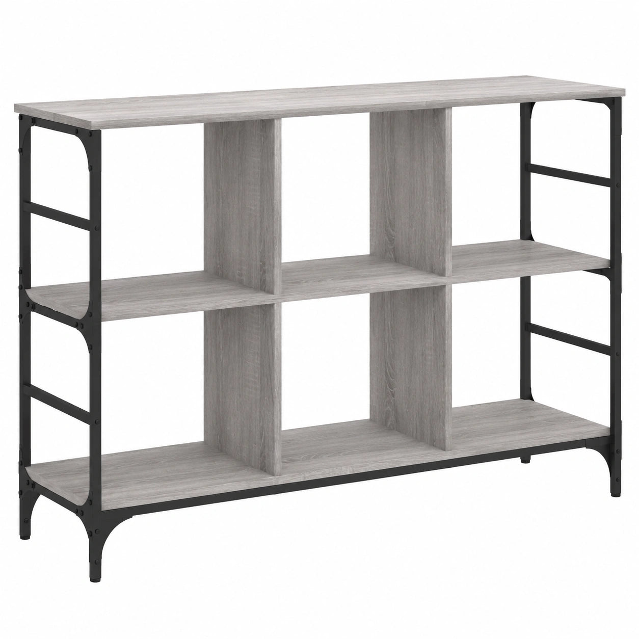 Mobile in Legno di Design Italiano per Soggiorno, Grigio Sonoma, 102x32x73,5 cm