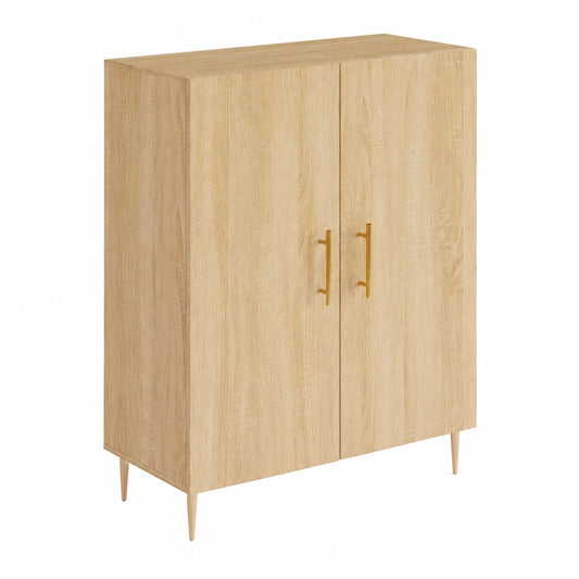 Mobile Moderno in Rovere Sonoma con Ante Scorrevoli 69,5x34x90 cm